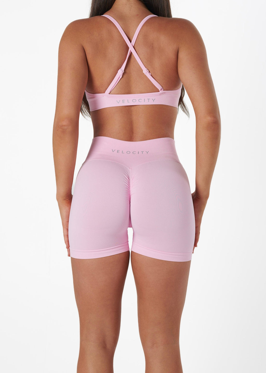SIGNATURE SCRUNCH SHORTS - STRAWBERRY